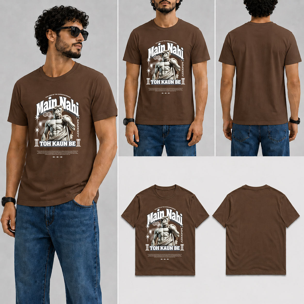 Main Nahi Toh Kaun Be Male Round Neck Half Sleeve T-Shirt