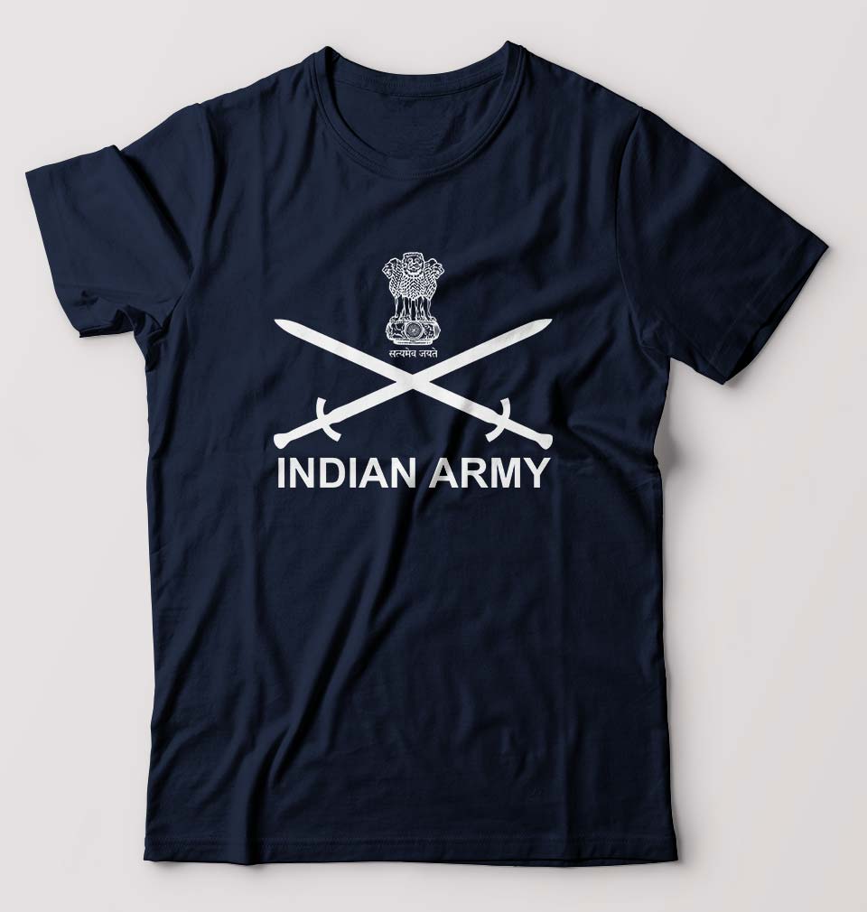 Indian Army Male Round Neck Half Sleeve T-Shirt