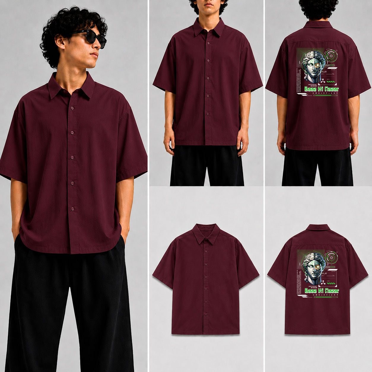 Baaz Ki Nazar Unisex Oversized Shirt for man & women