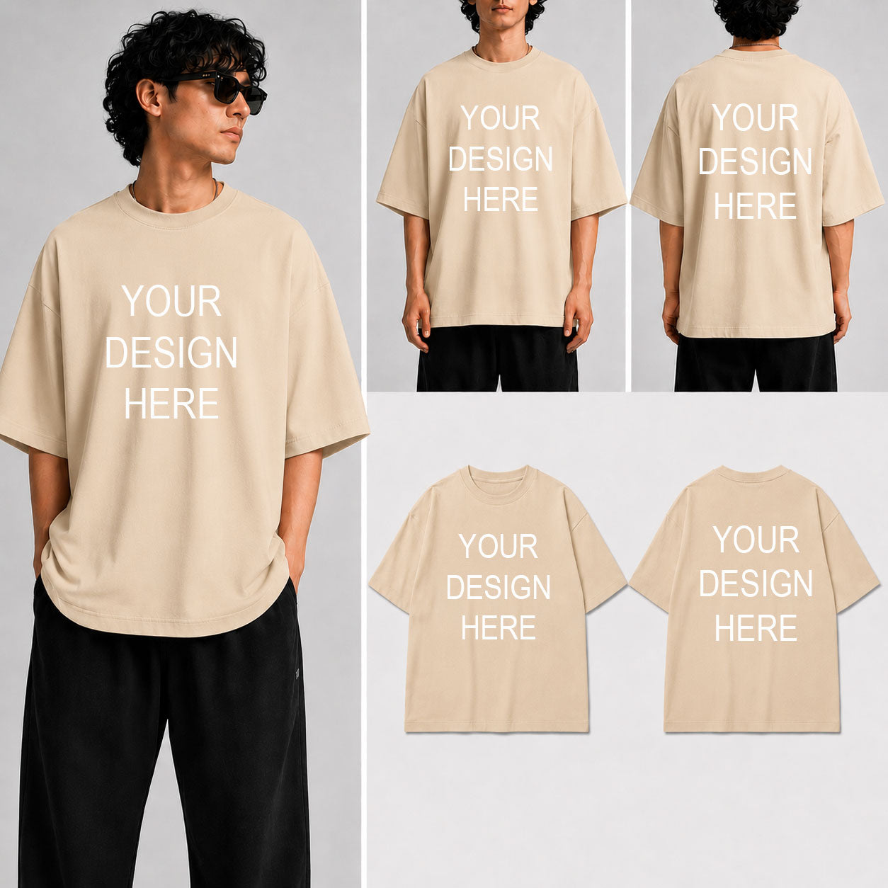 Customized Custom Personalized Unisex Oversized Standard T-Shirt for man & women