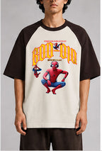 God Did Spiderman Unisex Oversized Raglan T-Shirt for man & women