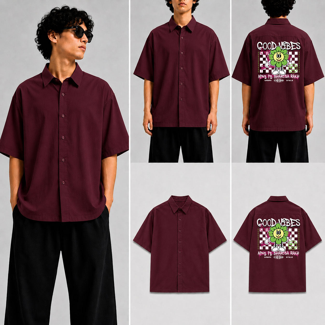 Good Vibes Unisex Oversized Shirt for man & women