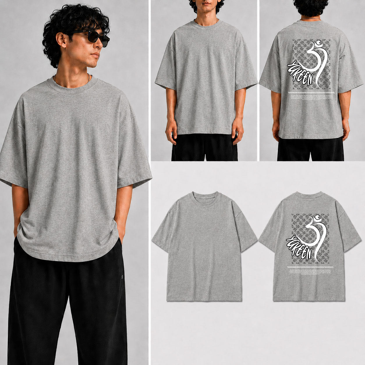 YAKEEN  Unisex Oversized Standard T-Shirt for man & women