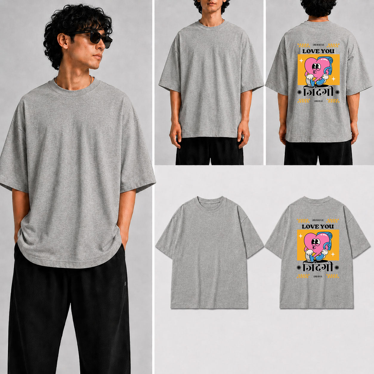 Love You Zindegi Unisex Oversized Standard T-Shirt for man & women