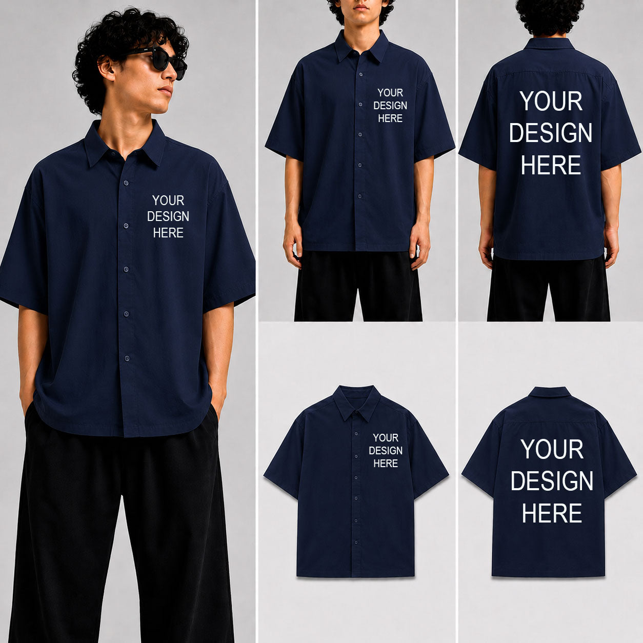 Customized Custom Personalized Unisex Oversized Shirt for man & women