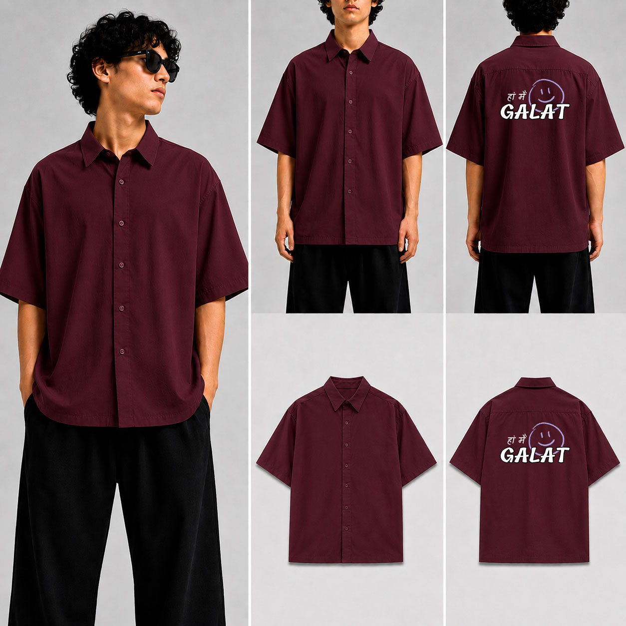 Haan mein Galat Unisex Oversized Shirt for man & women