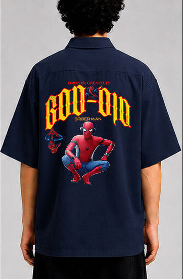 God Did Spiderman Unisex Oversized Shirt for man & women