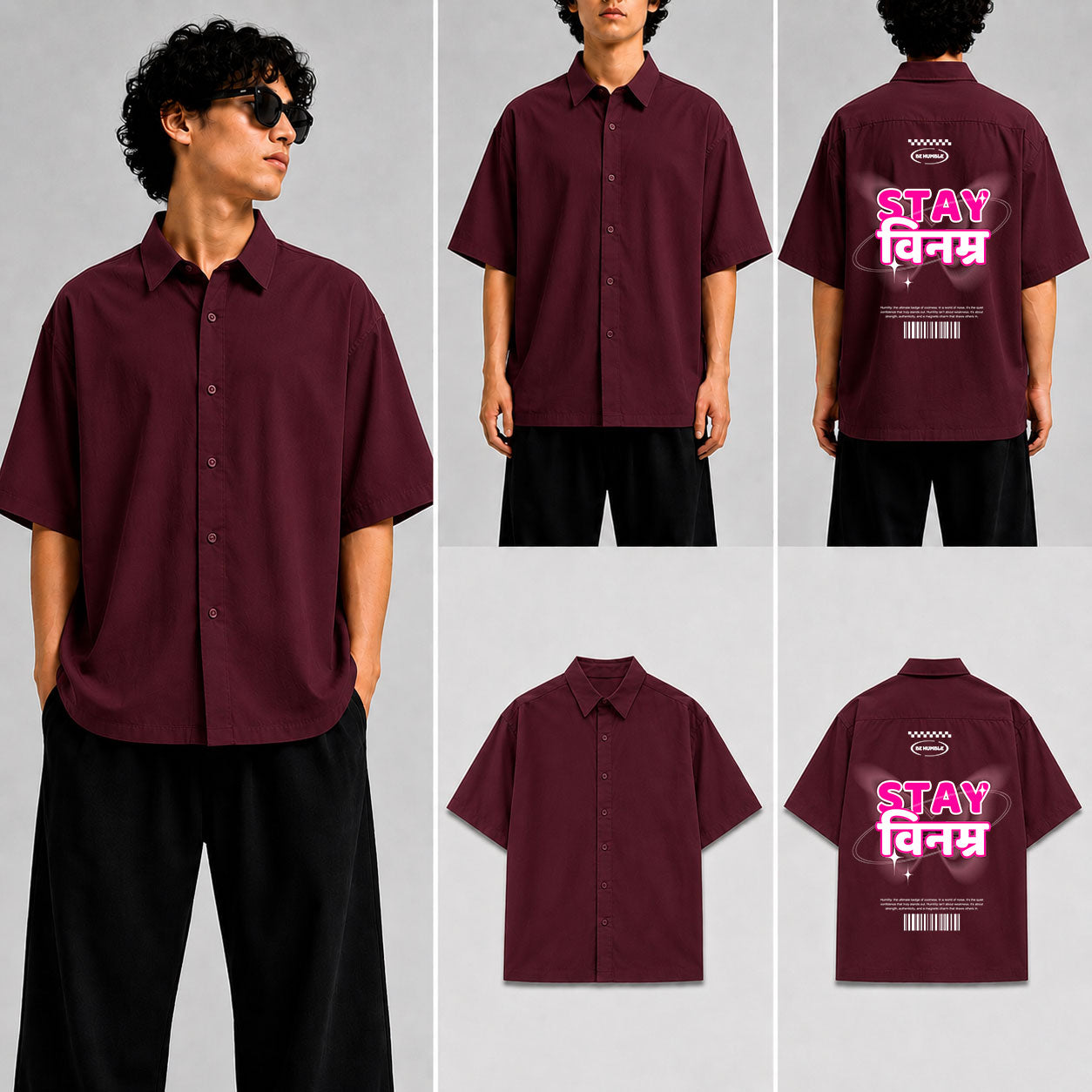 stay binamra Unisex Oversized Shirt for man & women