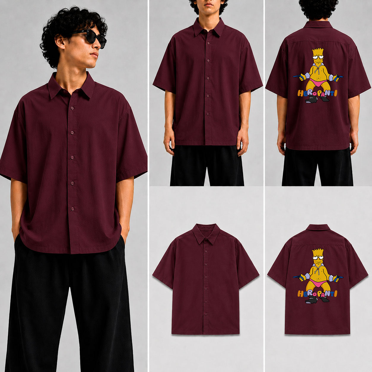 Heropanti Unisex Oversized Shirt for man & women
