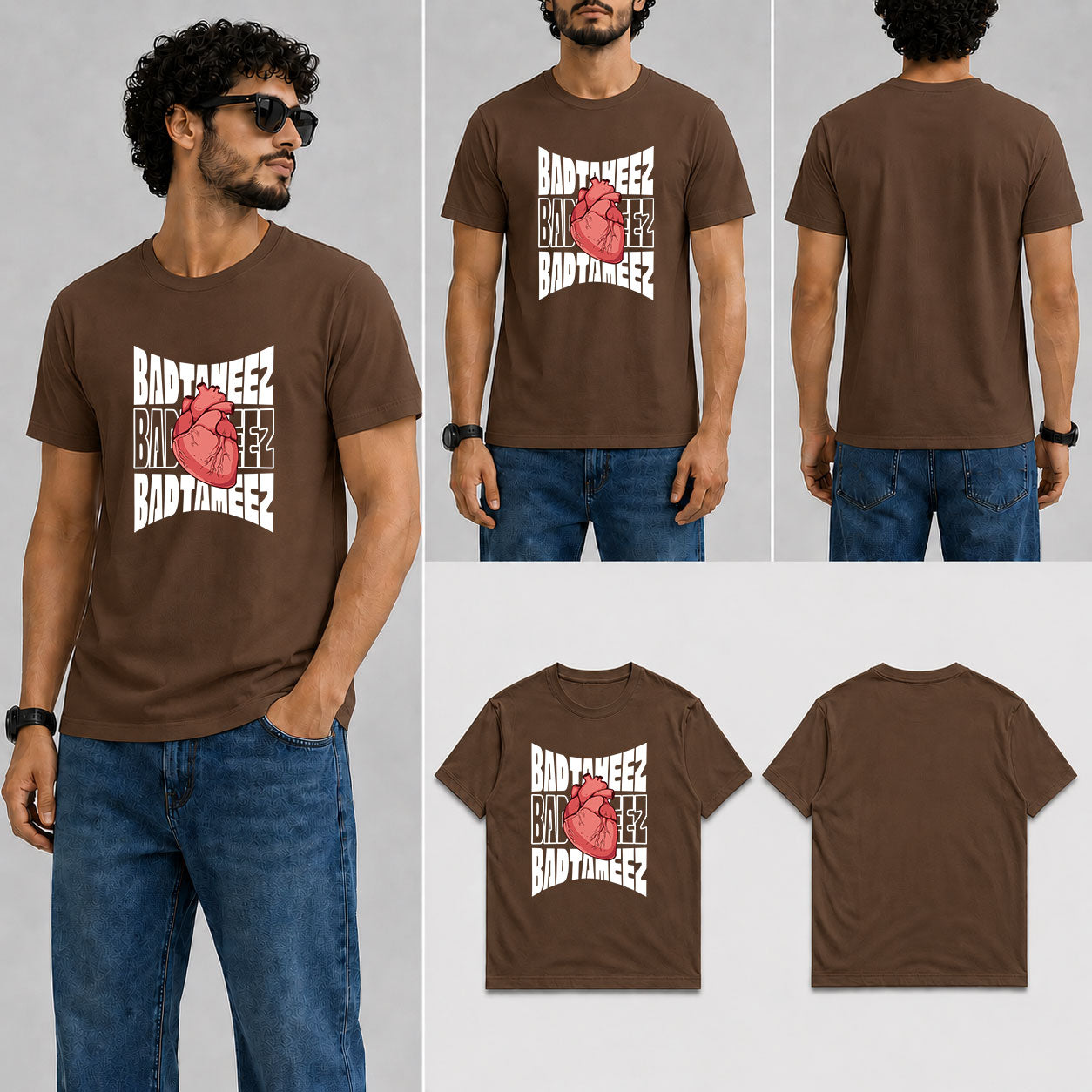 Badtameez Dil Male Round Neck Half Sleeve T-Shirt