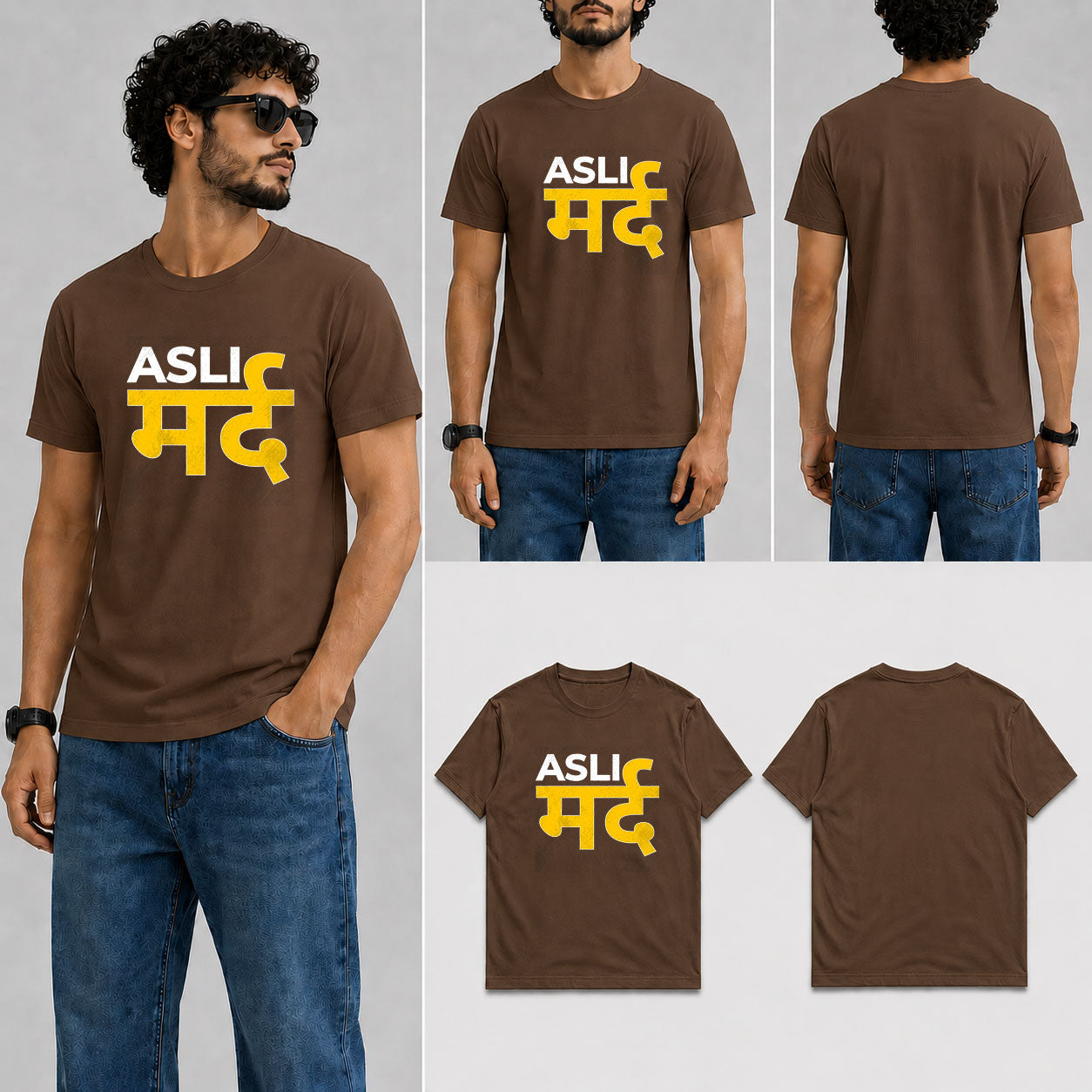 Asli Mard Male Round Neck Half Sleeve T-Shirt