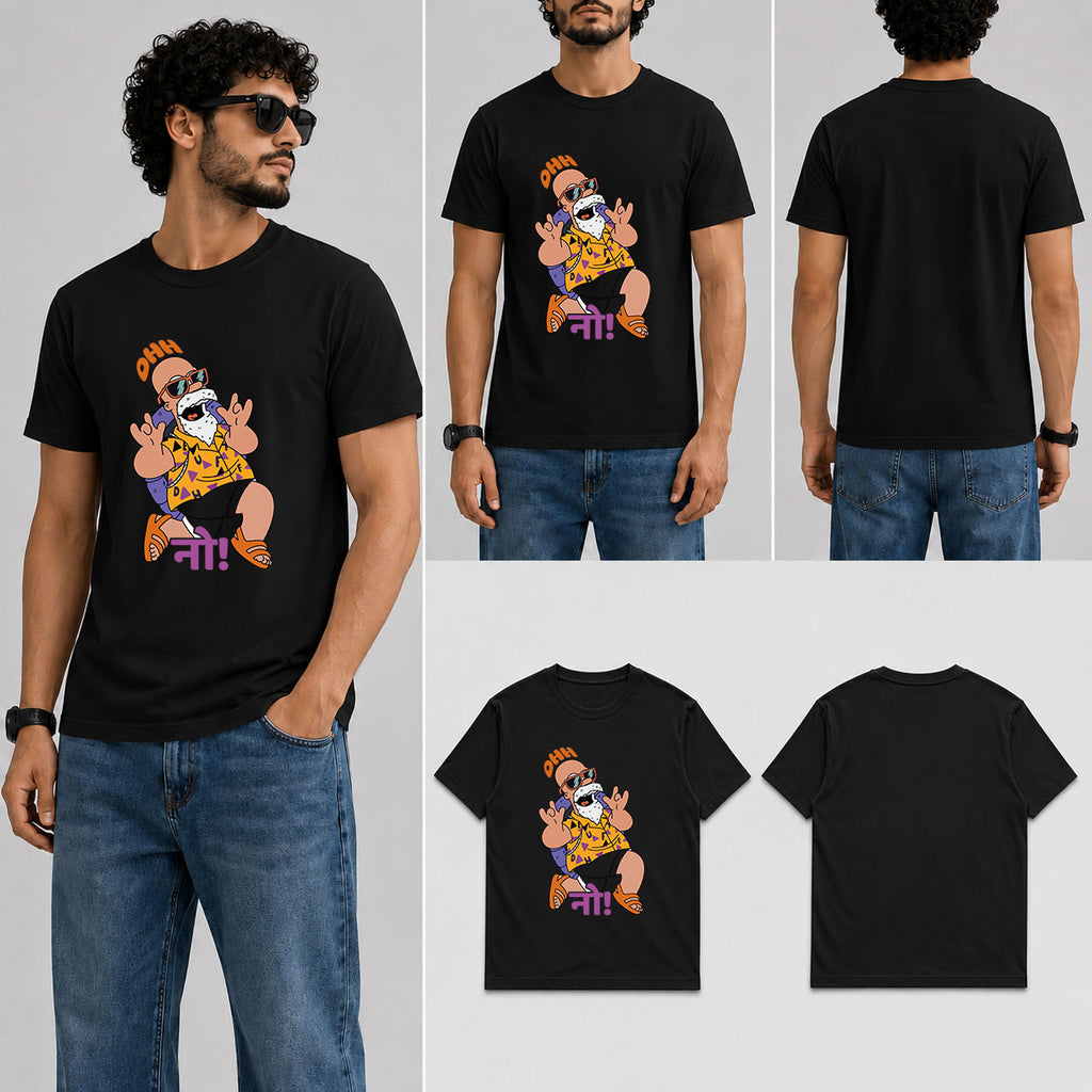 Ohh नो! Male Round Neck Half Sleeve T-Shirt