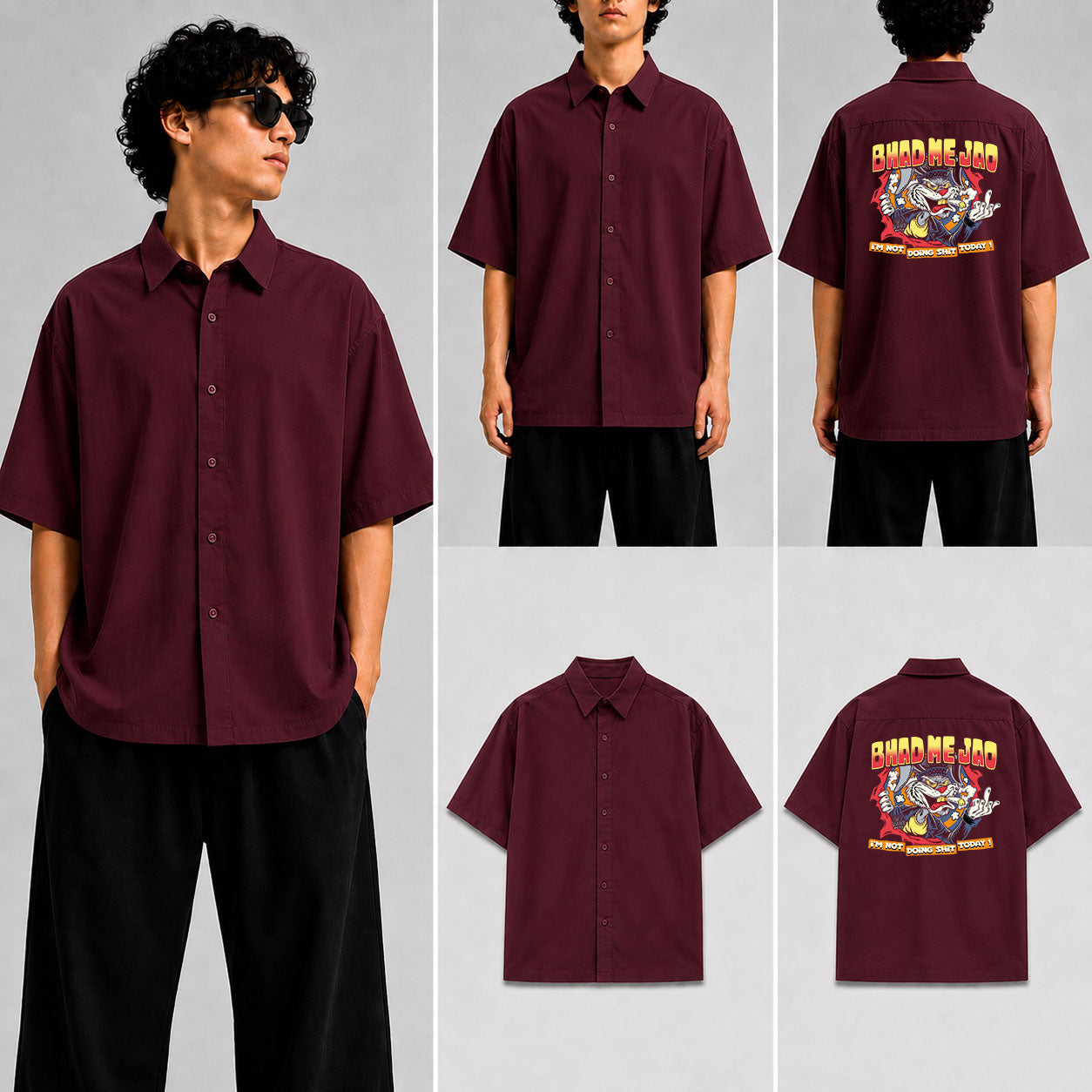 Bhad Me Jao Unisex Oversized Shirt for man & women
