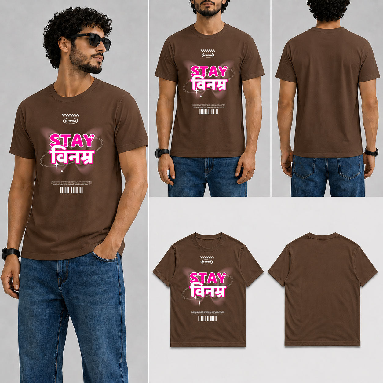 stay binamra Male Round Neck Half Sleeve T-Shirt