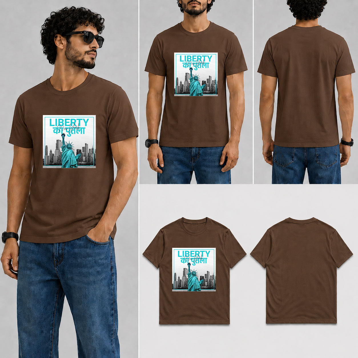 LIBERTY KA PUTLA Male Round Neck Half Sleeve T-Shirt