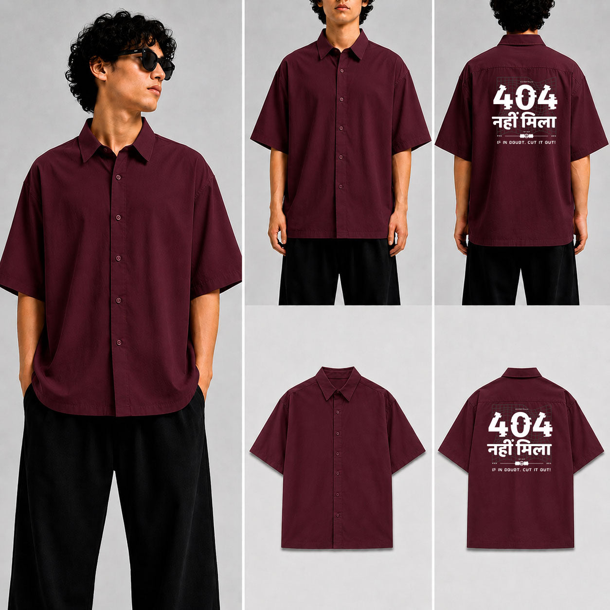404 Nahi Mila Unisex Oversized Shirt for man & women