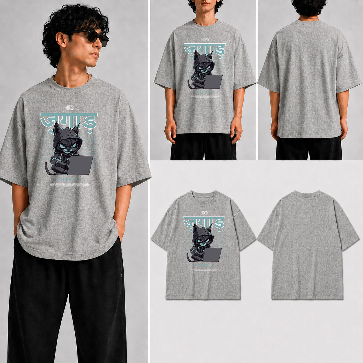Jugaad Unisex Oversized Standard T-Shirt for man & women