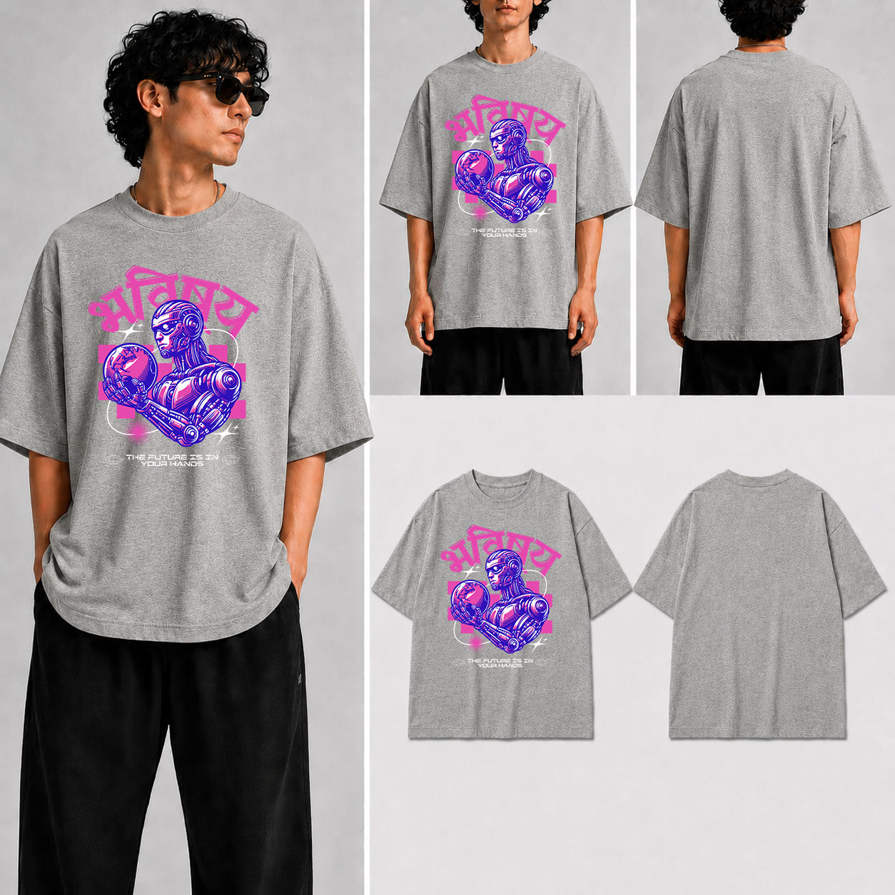 BHABISHYA Unisex Oversized Standard T-Shirt for man & women