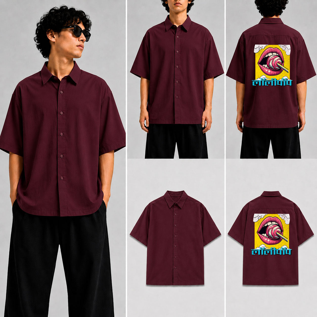 लॉलीपॉप Unisex Oversized Shirt for man & women