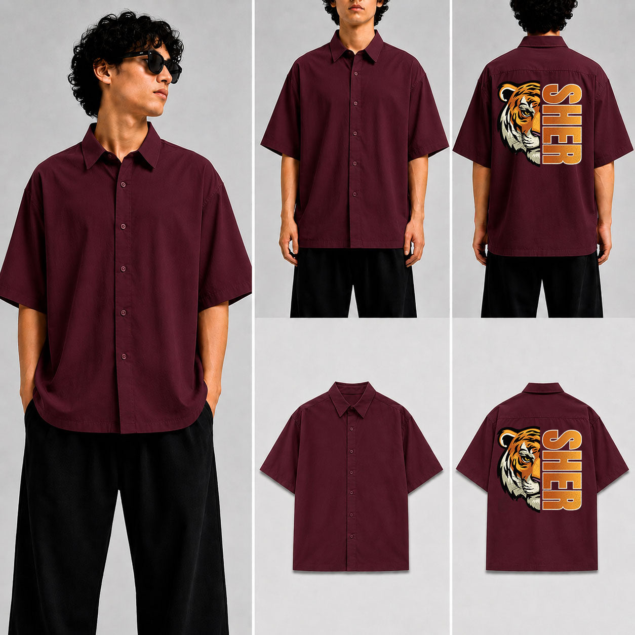 SHER Unisex Oversized Shirt for man & women