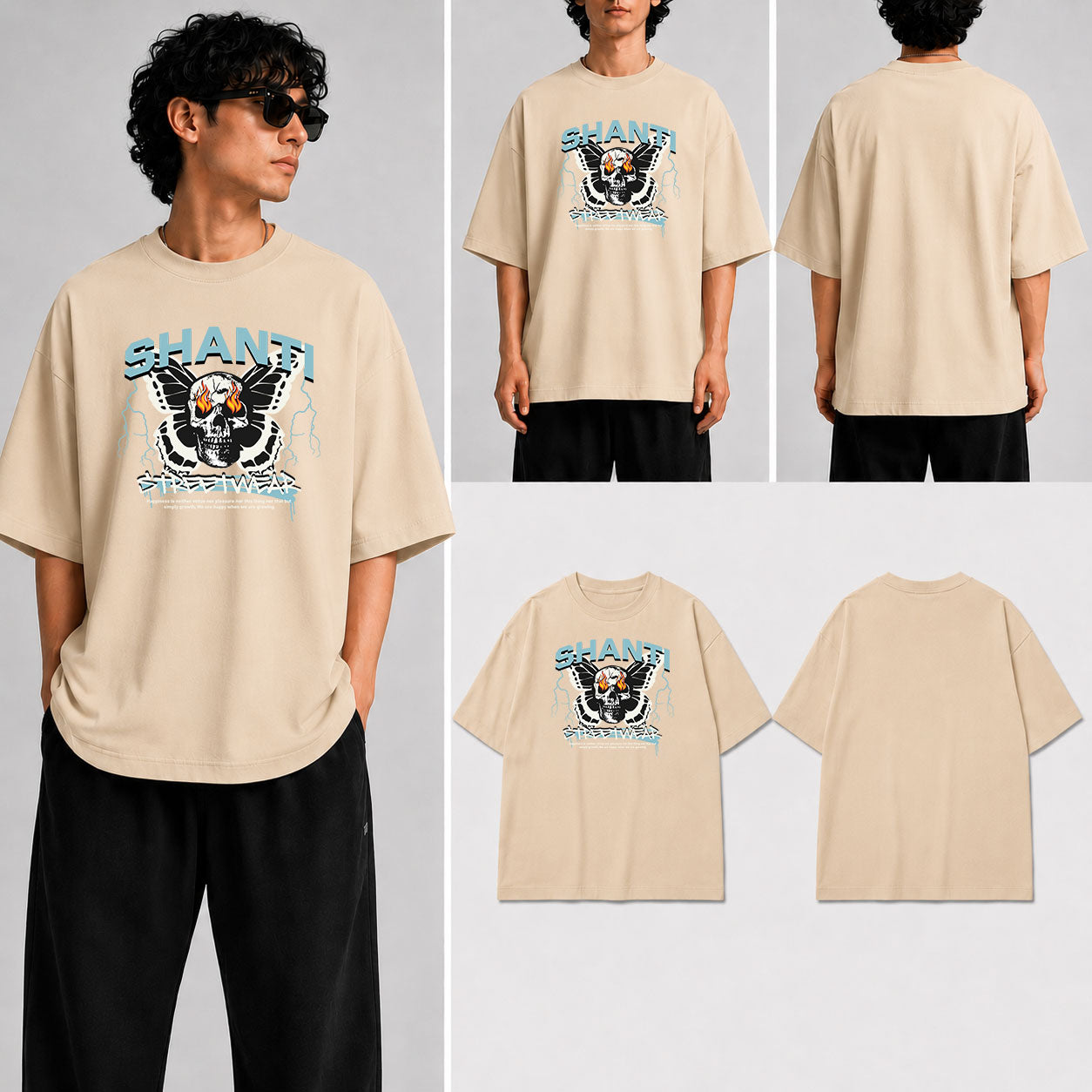 Shanti Unisex Oversized Standard T-Shirt for man & women