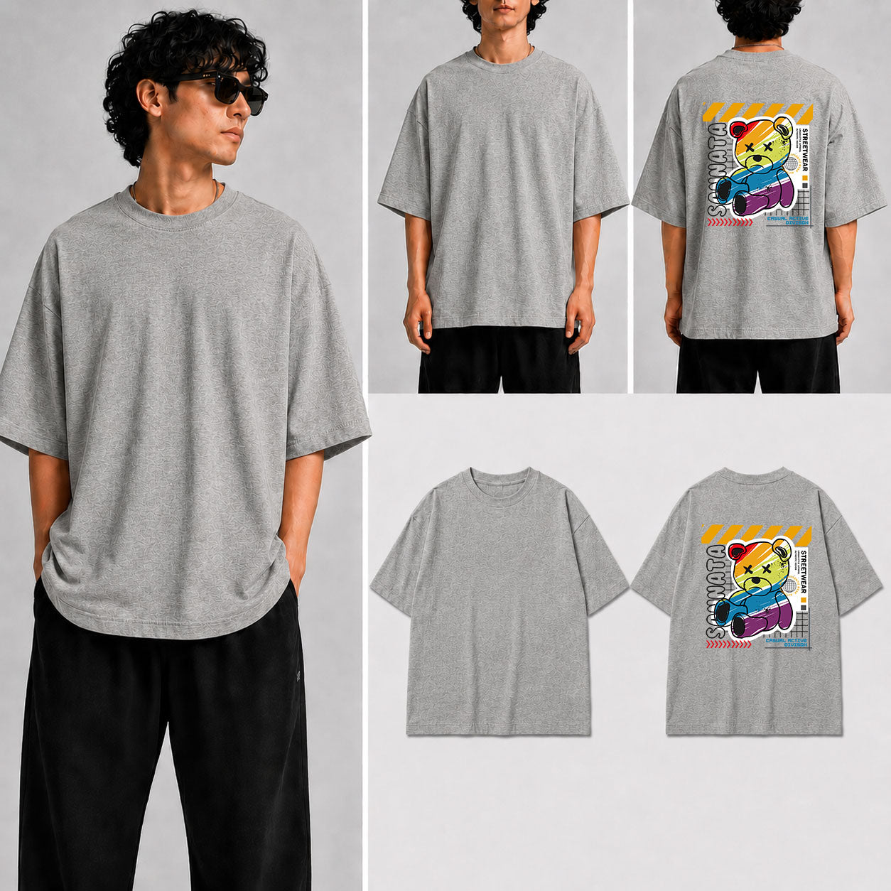 Sannata Unisex Oversized Standard T-Shirt for man & women