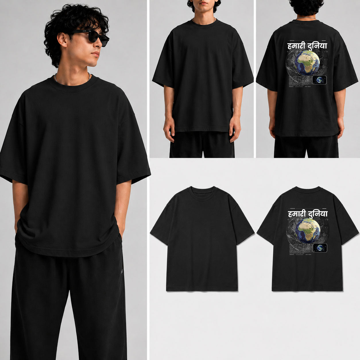 Humari Duniya  Unisex Oversized Standard T-Shirt for man & women