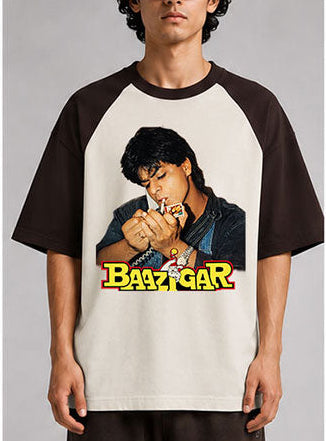Baazigar Unisex Oversized Raglan T-Shirt for man & women