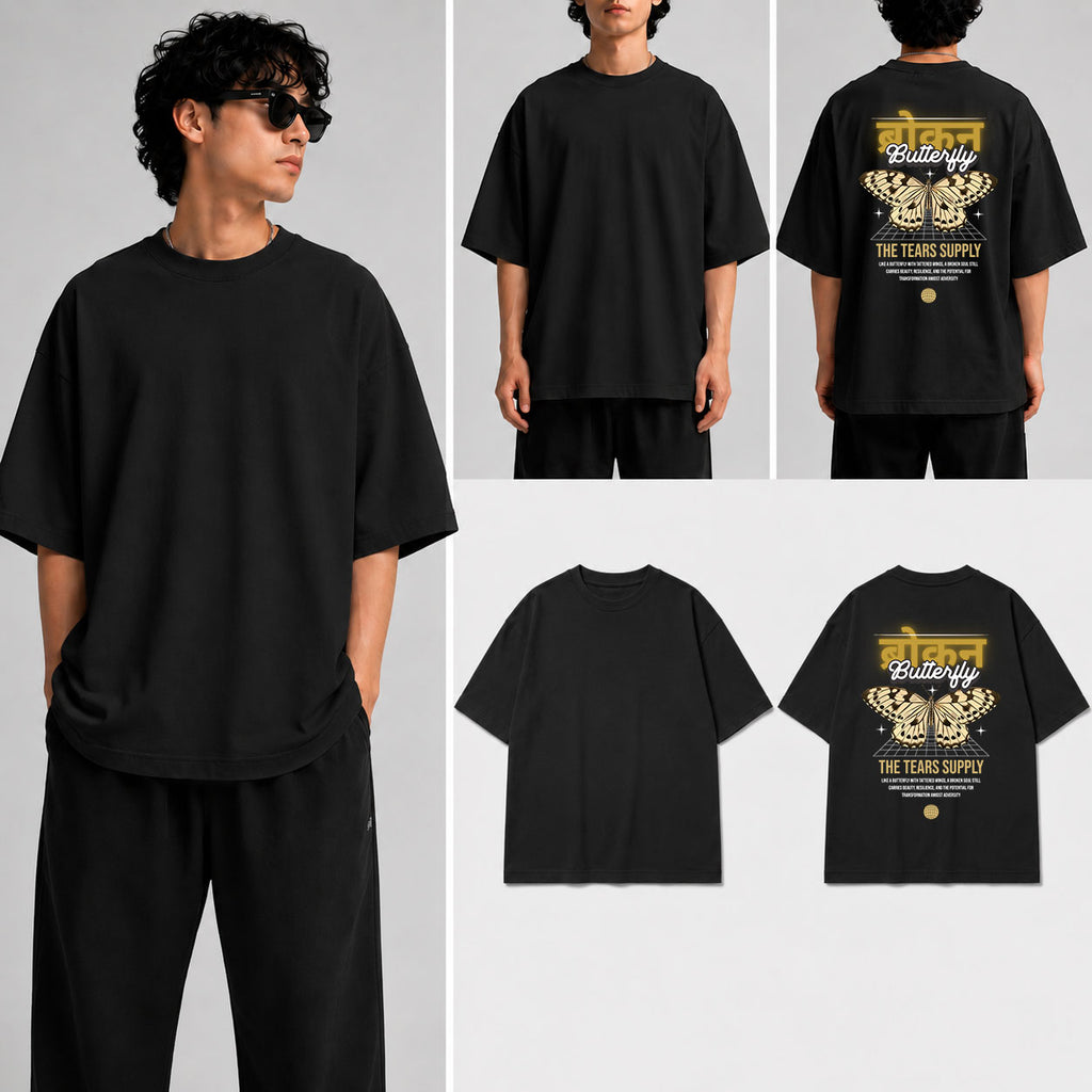 Broken Butterfly Unisex Oversized Standard T-Shirt for man & women