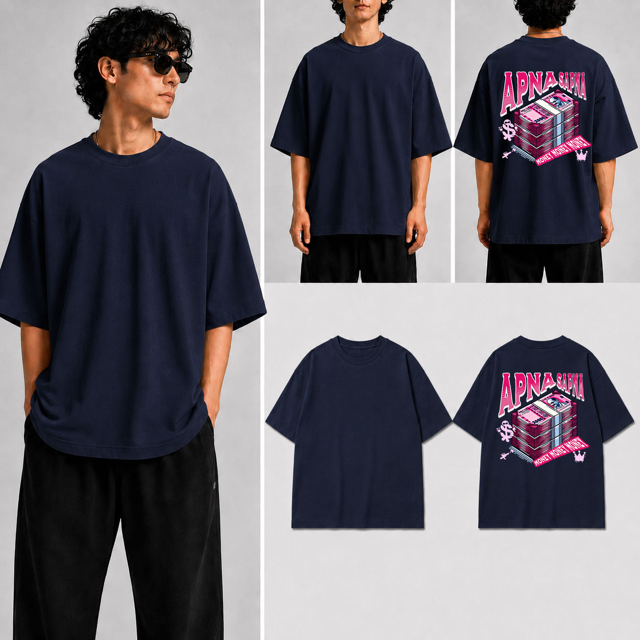 Apna Sapna Unisex Oversized Standard T-Shirt for man & women
