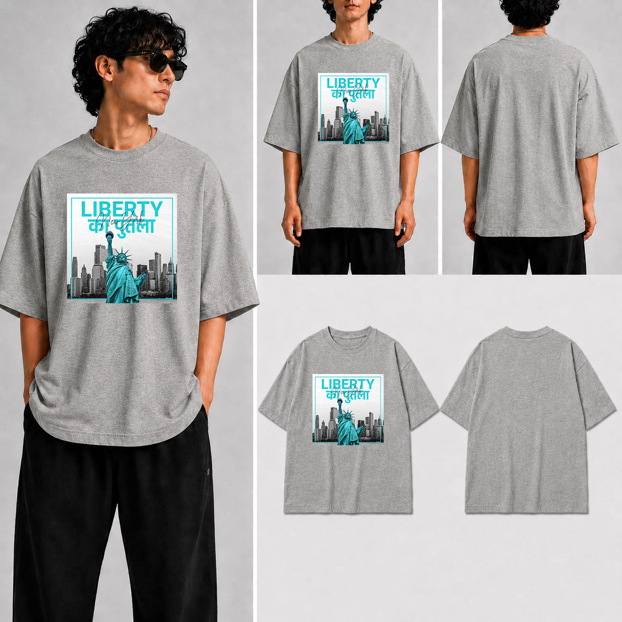LIBERTY KA PUTLA Unisex Oversized Standard T-Shirt for man & women