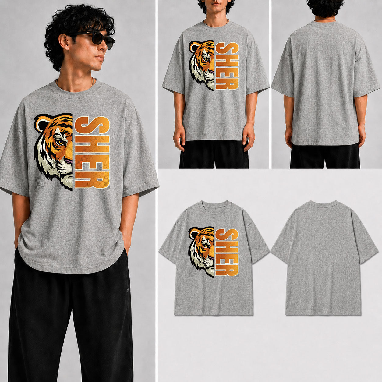 SHER Unisex Oversized Standard T-Shirt for man & women