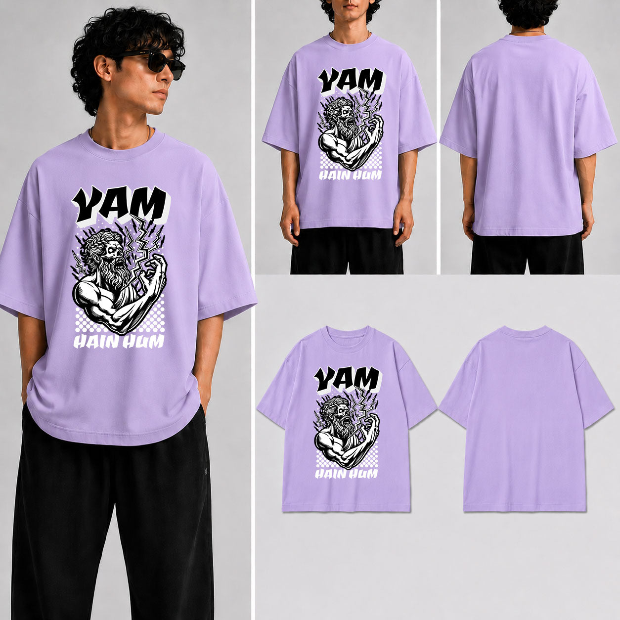 YAM HAIN HUM  Unisex Oversized Standard T-Shirt for man & women