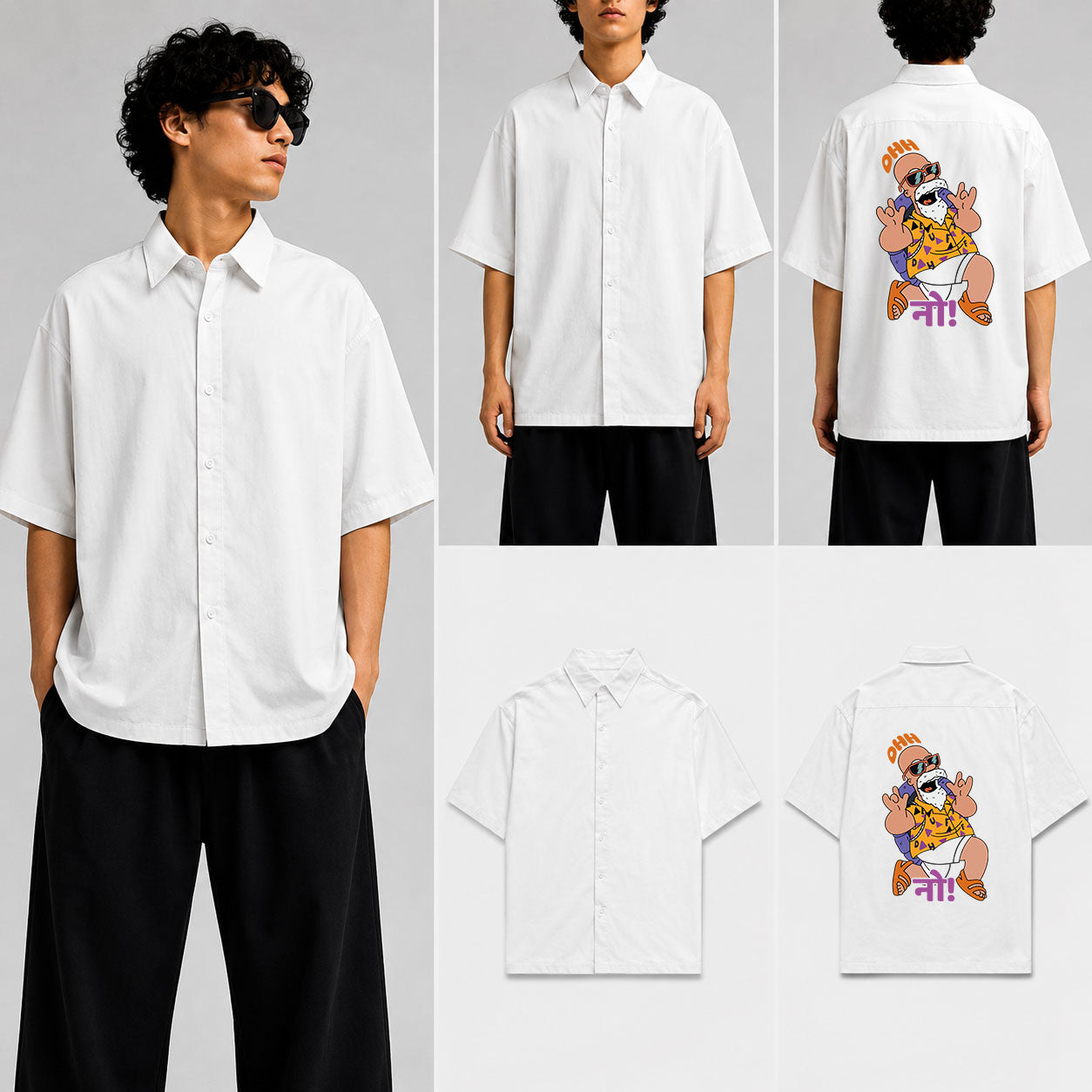 Ohh नो! Unisex Oversized Shirt for man & women