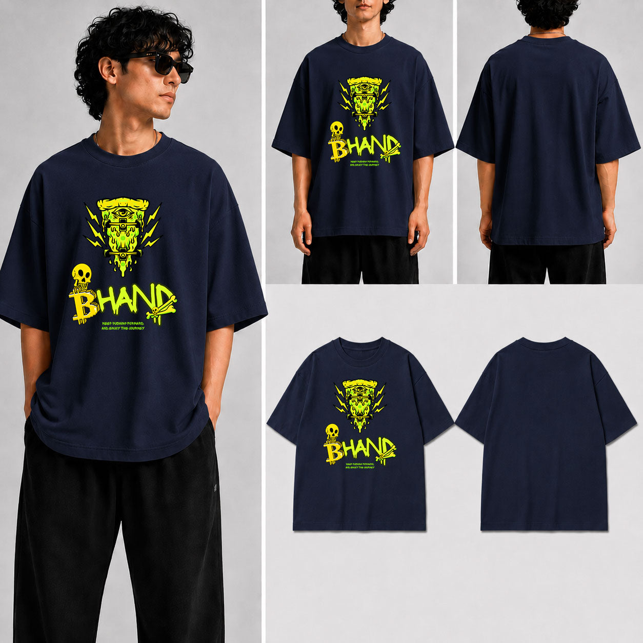 Bhand Unisex Oversized Standard T-Shirt for man & women