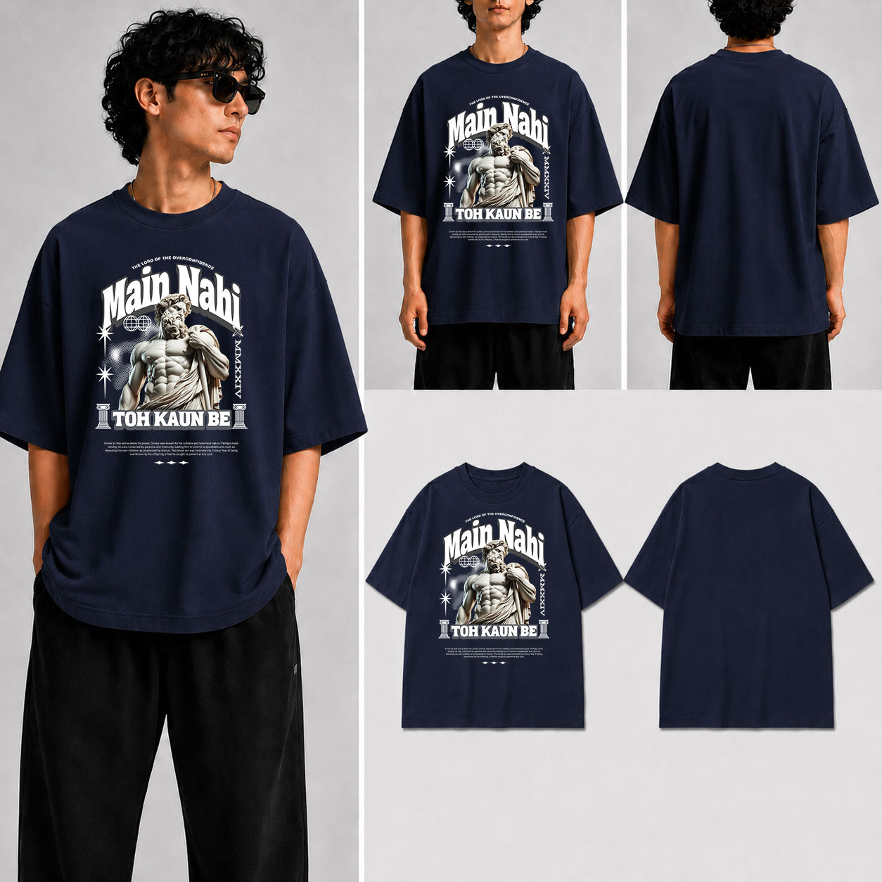 Main Nahi Toh Kaun Be Unisex Oversized Standard T-Shirt for man & women