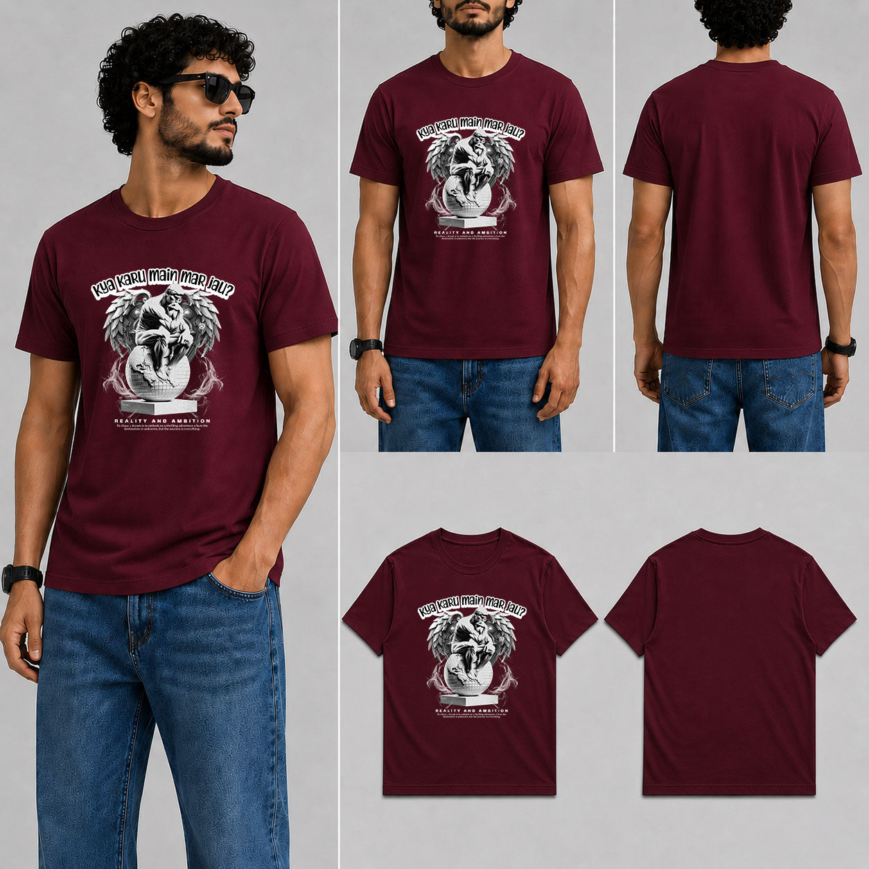 meri koi feelings nahi hai  Male Round Neck Half Sleeve T-Shirt