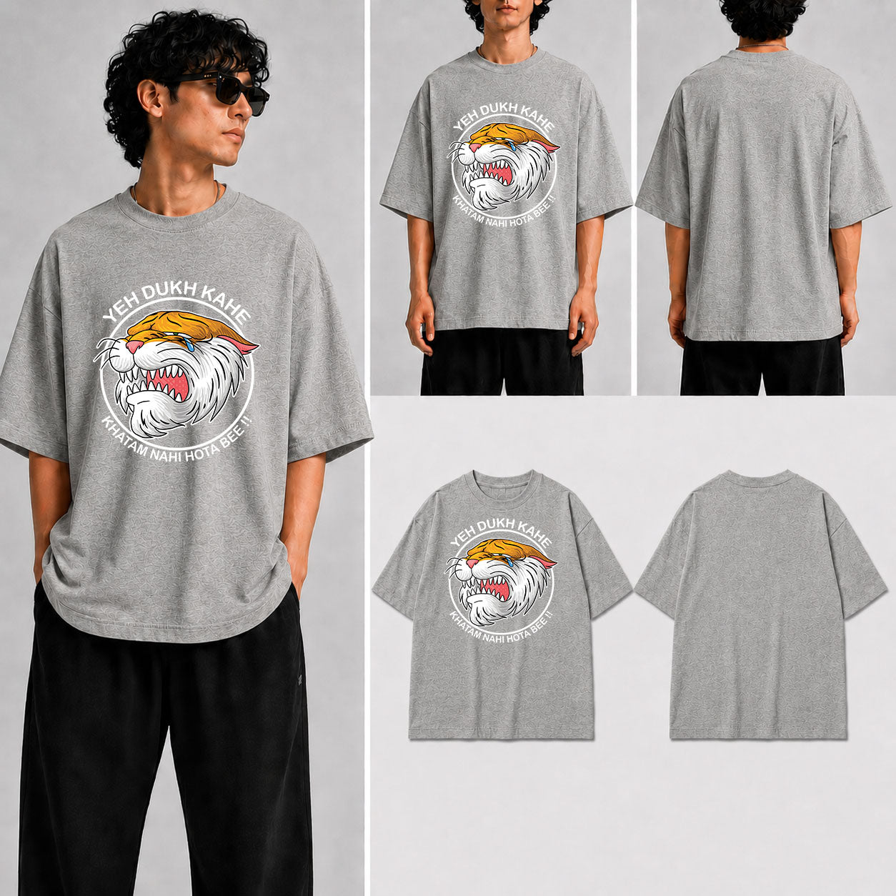 Yeh Dukh Kahe Unisex Oversized Standard T-Shirt for man & women
