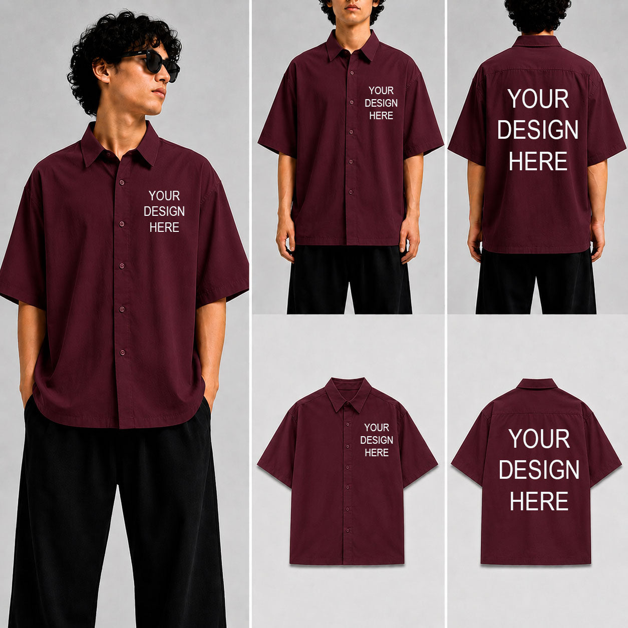 Customized Custom Personalized Unisex Oversized Shirt for man & women