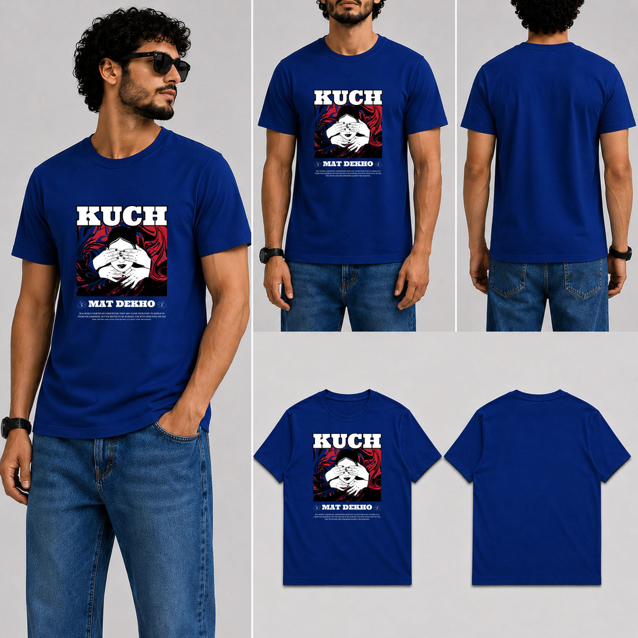 Kuch mat dekho Male Round Neck Half Sleeve T-Shirt