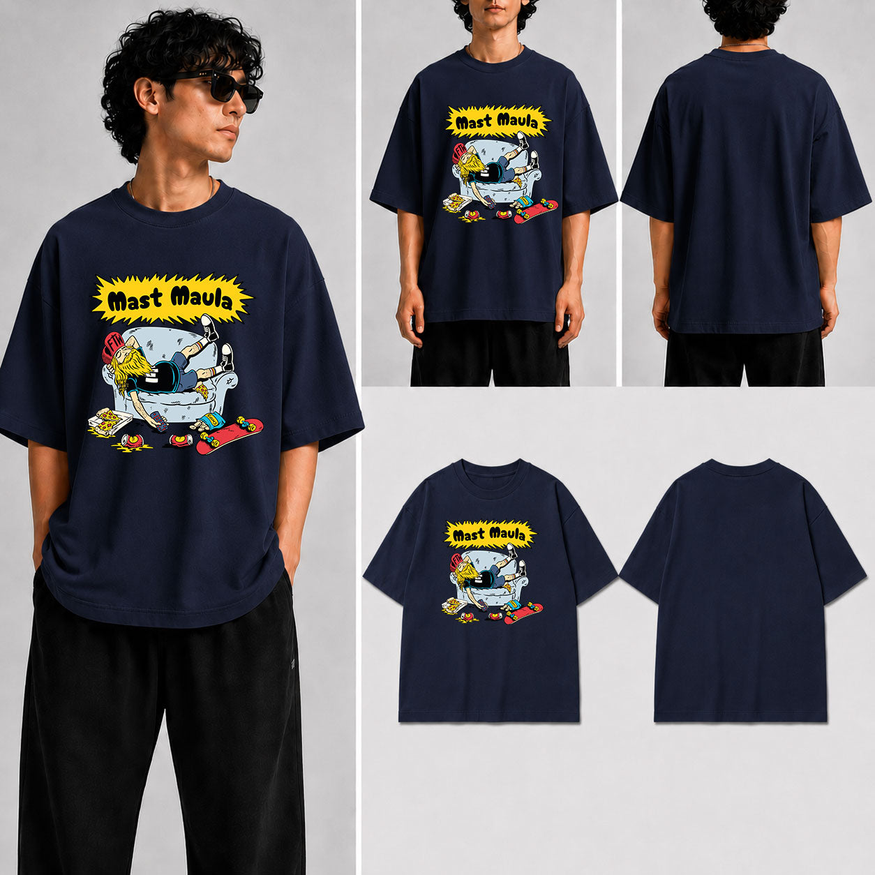 Mast Maula Unisex Oversized Standard T-Shirt for man & women