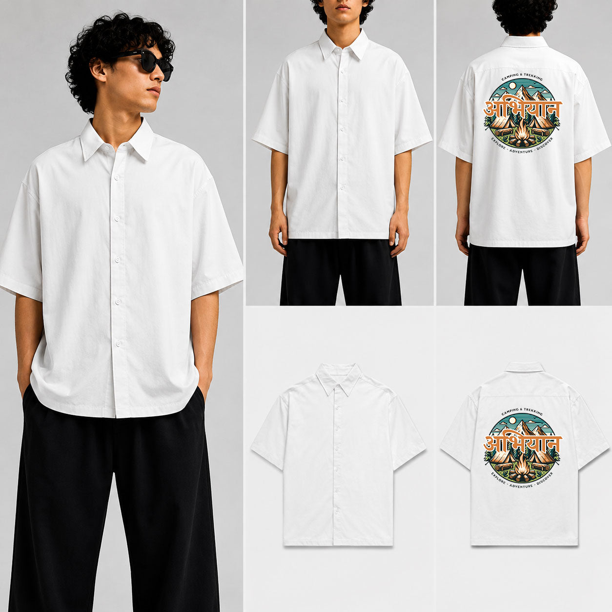 ABHIYAN Unisex Oversized Shirt for man & women