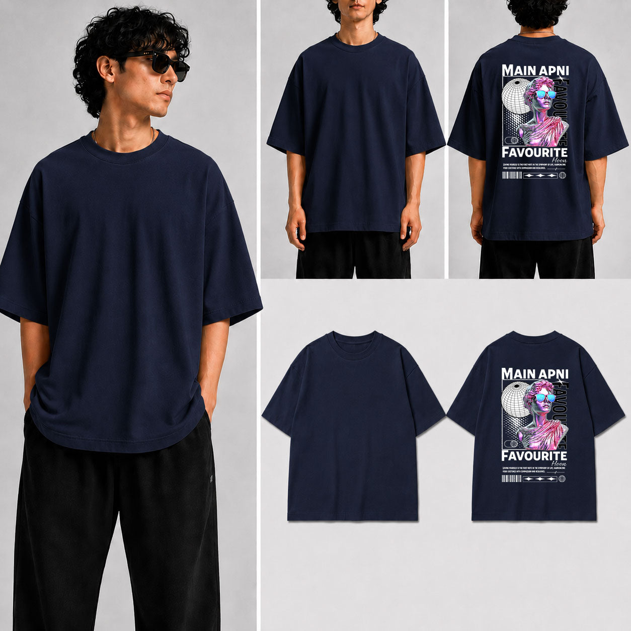 Main Apni Favourite Hoon Unisex Oversized Standard T-Shirt for man & women