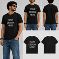 Customized Custom Personalized Male Round Neck Half Sleeve T-Shirt