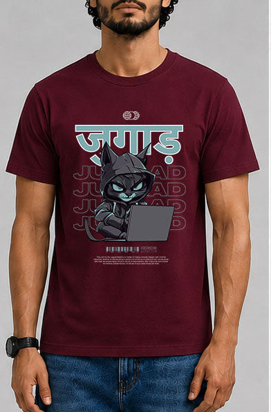 Jugaad Male Round Neck Half Sleeve T-Shirt
