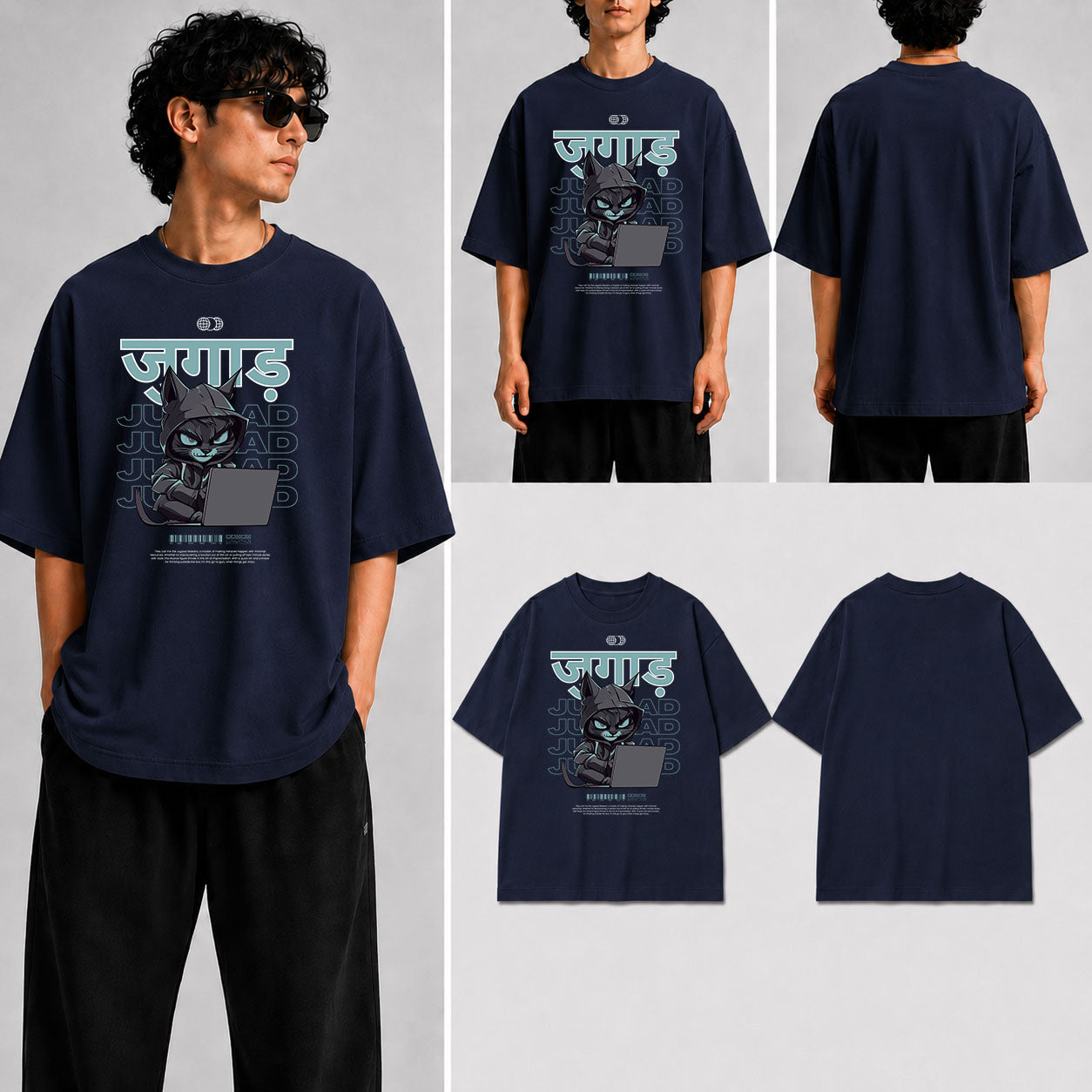 Jugaad Unisex Oversized Standard T-Shirt for man & women