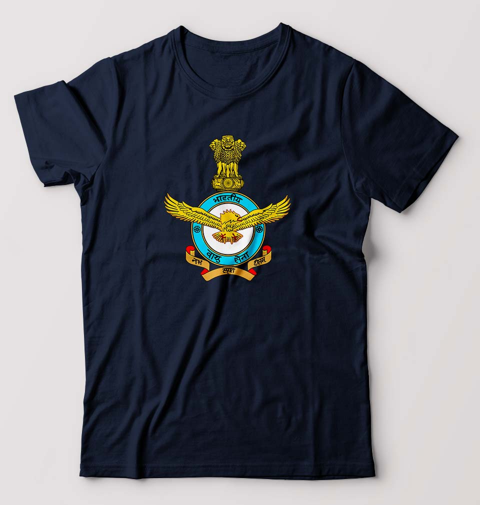 Indian Air Force Army Male Round Neck Half Sleeve T-Shirt