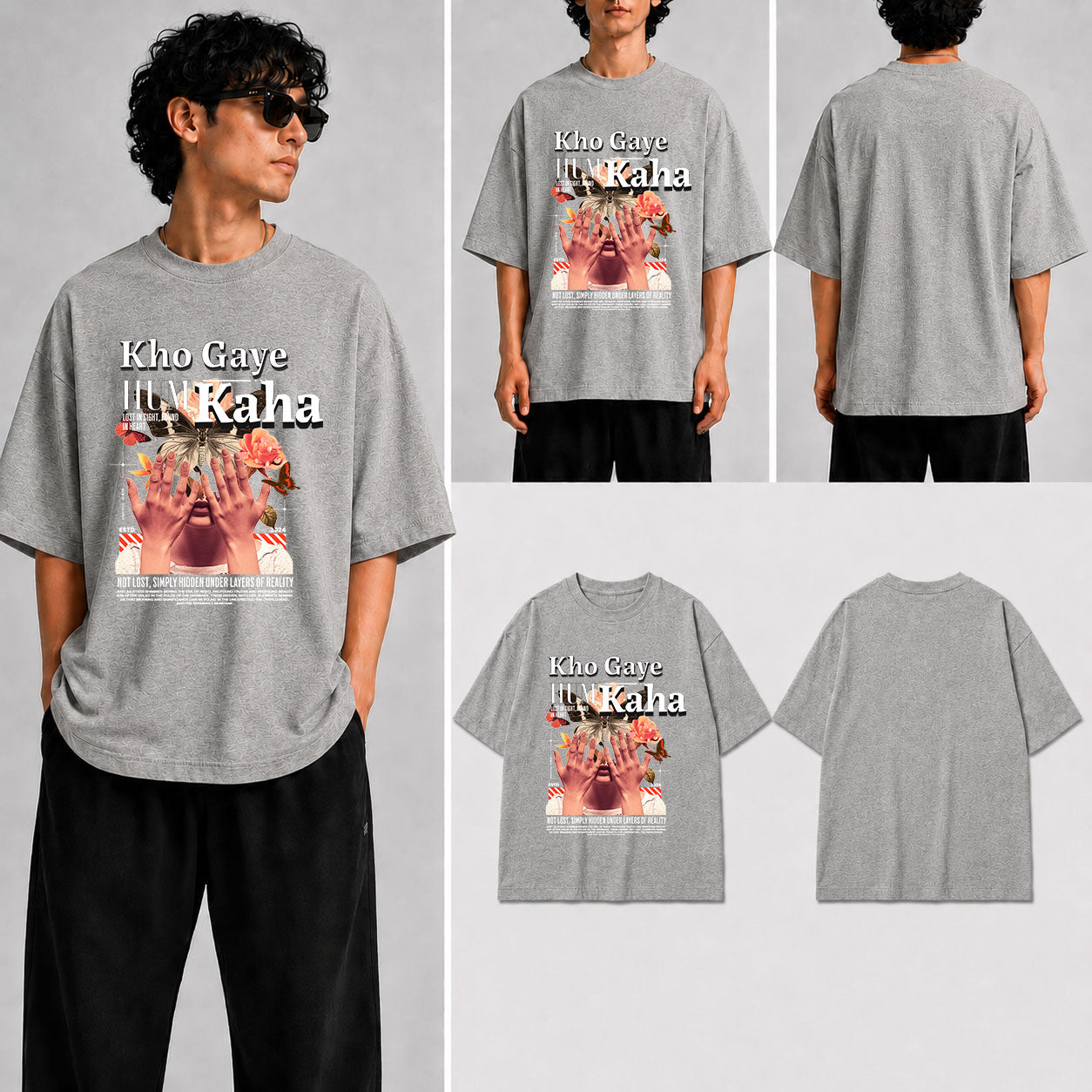 Kho Gaye Hum Kaha Unisex Oversized Standard T-Shirt for man & women