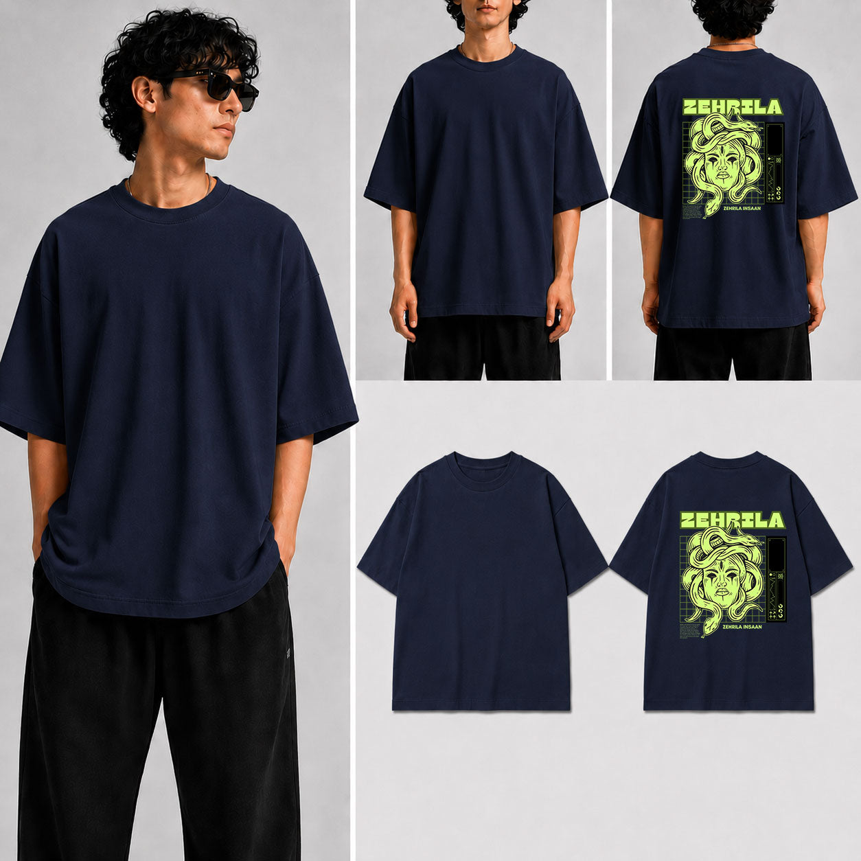 Zehrila  Unisex Oversized Standard T-Shirt for man & women