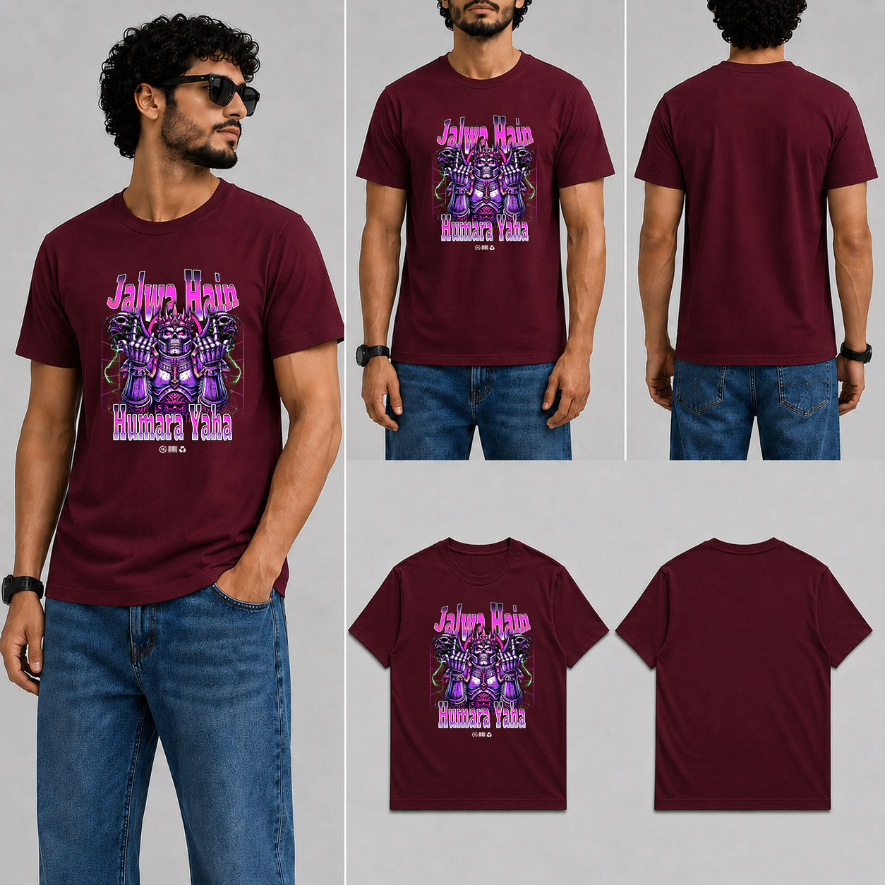 Jalwa Hain Humara Male Round Neck Half Sleeve T-Shirt